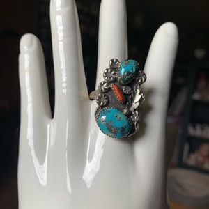 Native American Turquoise Sterling Silver Ring